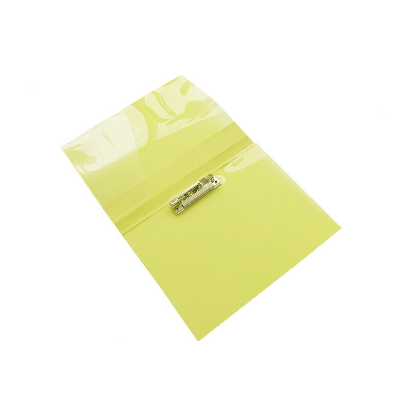 Mapa plastic cu clips Forpus Crystal 21803 galben transparent