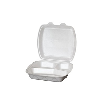 Set caserola polistiren 3 compartimente,200 buc Set caserola polistiren 3 compartimente,200 buc