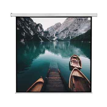 Ecran proiectie electric Blackmount 1pe1EL300, marime vizibila: 300cm x 300cm, modul perete, telecomanda Ecran proiectie electric Blackmount 1pe1EL300, marime vizibila: 300cm x 300cm, modul perete, telecomanda