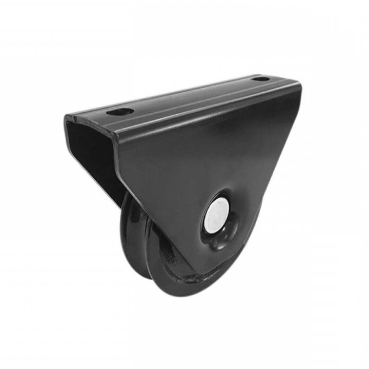 Rola poarta culisanta, EmaConstruct, profil V, diametru 60 mm, vopsita negru