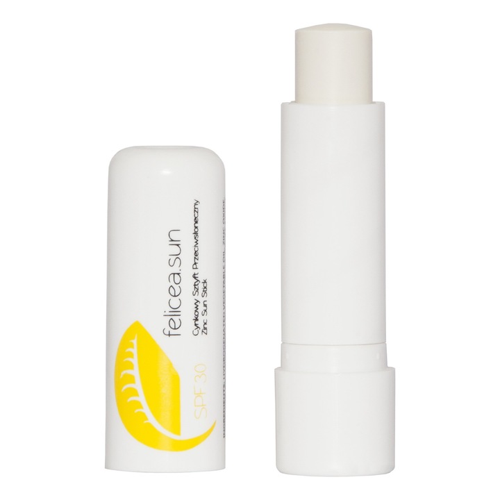 Felicea styft натурален слънцезащитен крем SPF 30, 4.8 г, компактен, водоустойчив