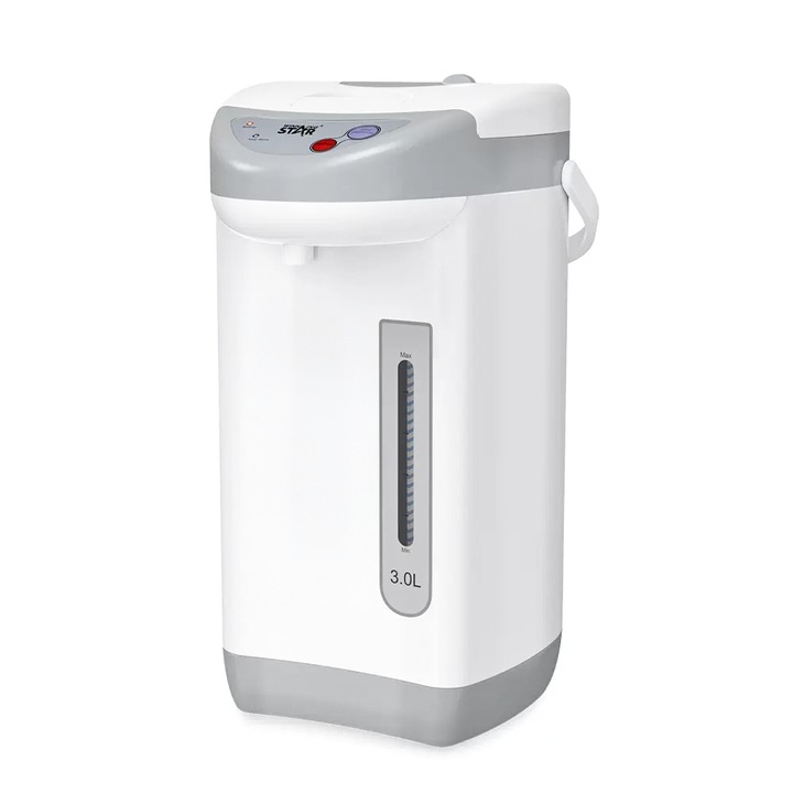 Dispenser Electric de Apa 3L, Fierbator din Inox cu Distribuire Automata, Protectie la Fierbere Uscata si Functie de Mentinere la Cald