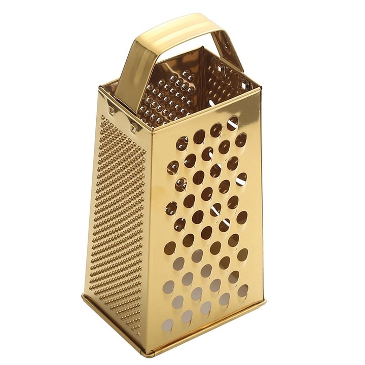 Ренде от неръждаема стомана, комплект кухненски инструменти, златисто, 11x8.5x23.5см