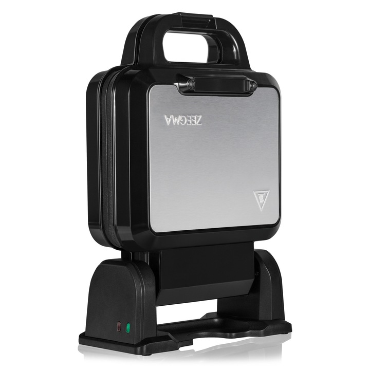 Гофретник Zeegma Gofree Chef PRO, Функция за равномерно разпределение на тестото, Регулиране на мощността, 1200 W, незалепващи плочи, Черен