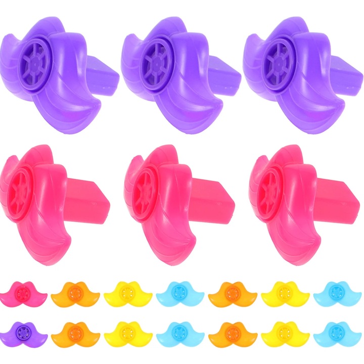 Set 20 suflatori zgomotoase colorate 6x3x3cm pentru petrecere copii