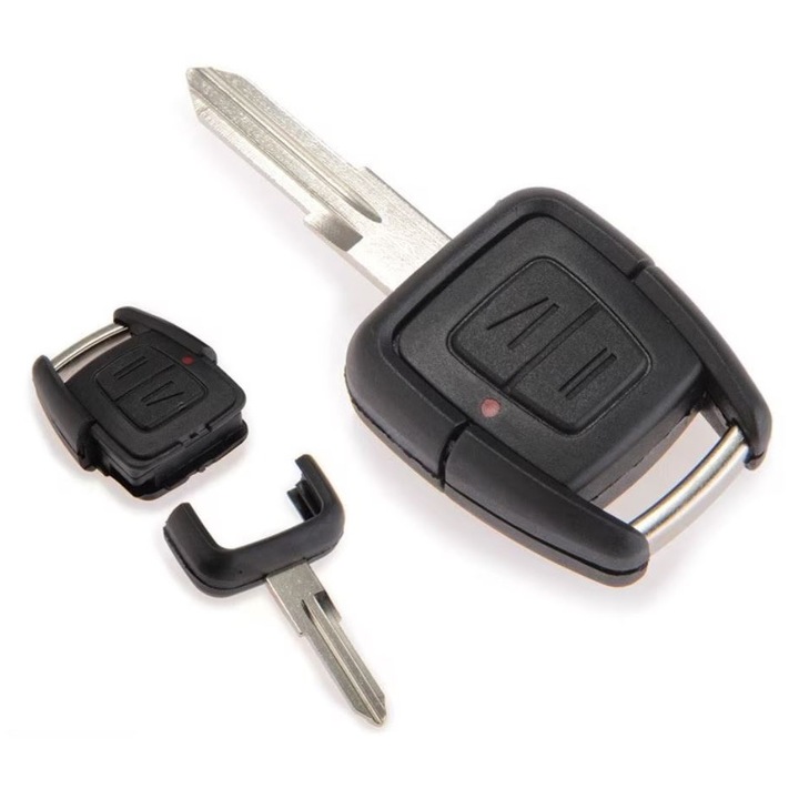 Techstar autókulcs tok 2 gombbal és bal oldali pengével – kompatibilis Opel és Vauxhall Astra, Corsa, Meriva, Zafira modellekkel
