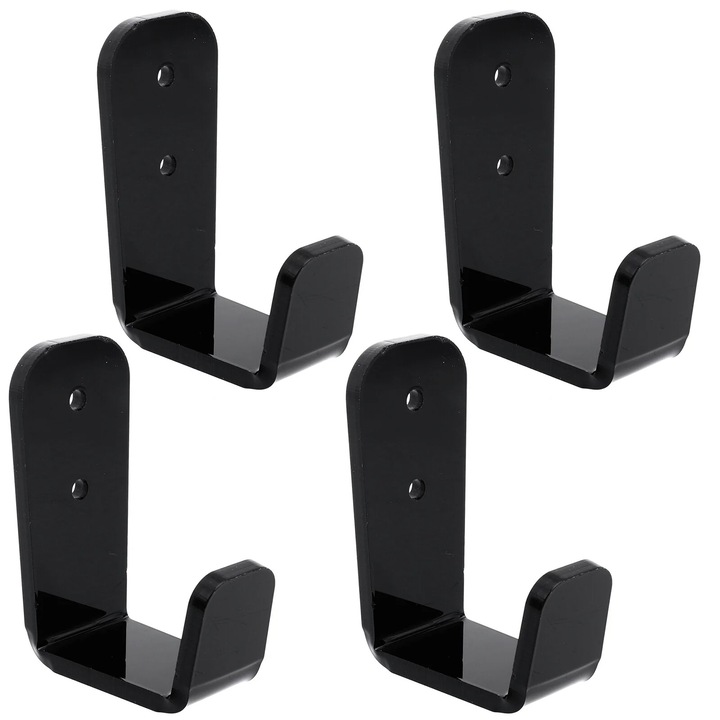 Suport perete pentru 2 bete de hochei YANYXR negru 6.3x3.5x2.6cm