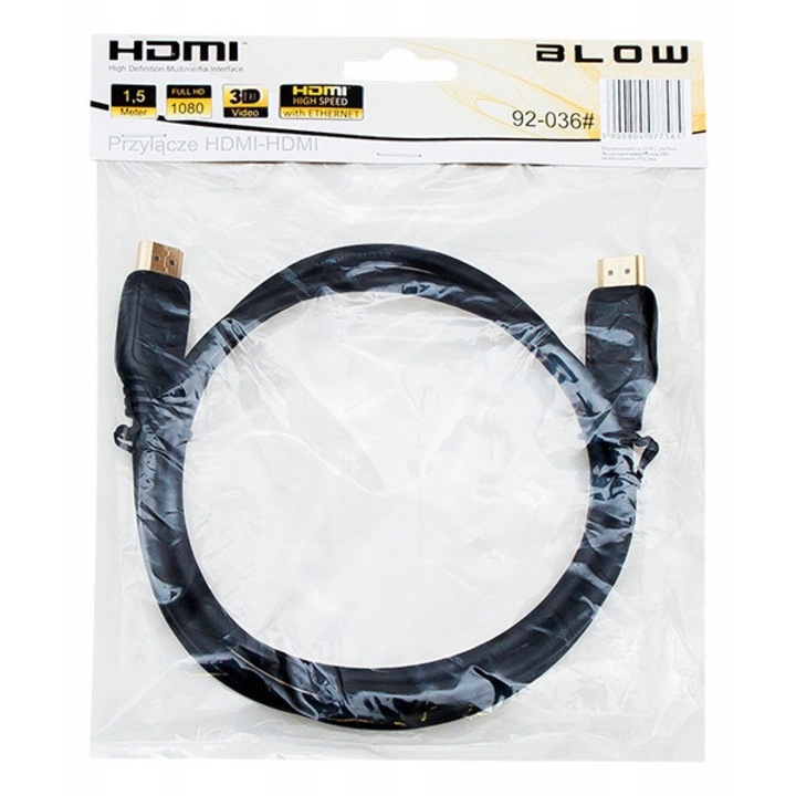 Cablu HDMI - CARDSPLITTER, 1,5m, 4K Ultra HD, canal Ethernet, conectori metalici placati cu aur