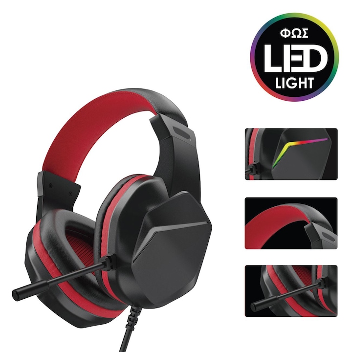 Casti gaming Edifier V4, USB, Verde