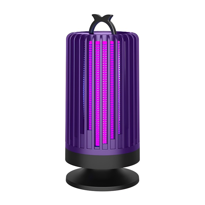 UV лампа против насекоми, безшумно и преносимо електрическо устройство срещу комари, мухи и насекоми, без химикали, безопасно за деца и бременни жени, зареждане чрез USB, ниска консумация на енергия, идеално за употреба на закрито или на открито