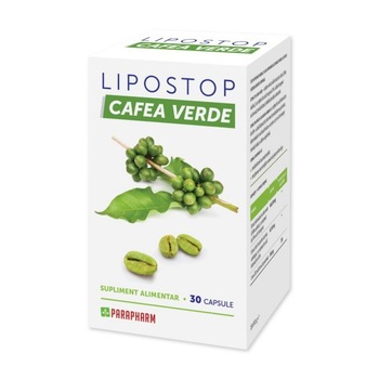 Lipostop Cafea Verde - 30 cps Lipostop Cafea Verde - 30 cps