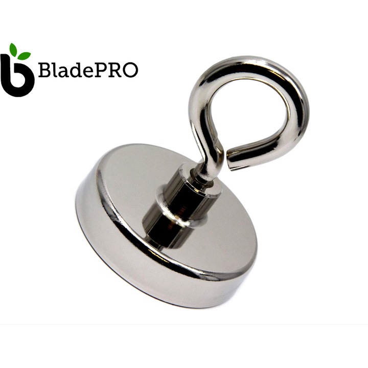 BladePRO® D75MM neodímium mágnes - Mágneses horgászat, 160 kg-os erő, tárgymentés, mágneses horgászat