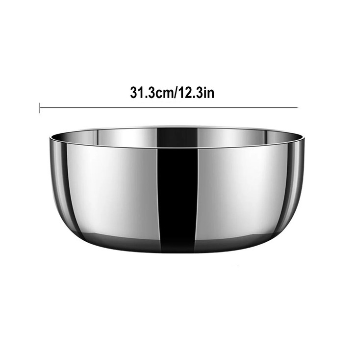 Bol inox YANYXR, multifunctional, antiderapant, 35x15cm