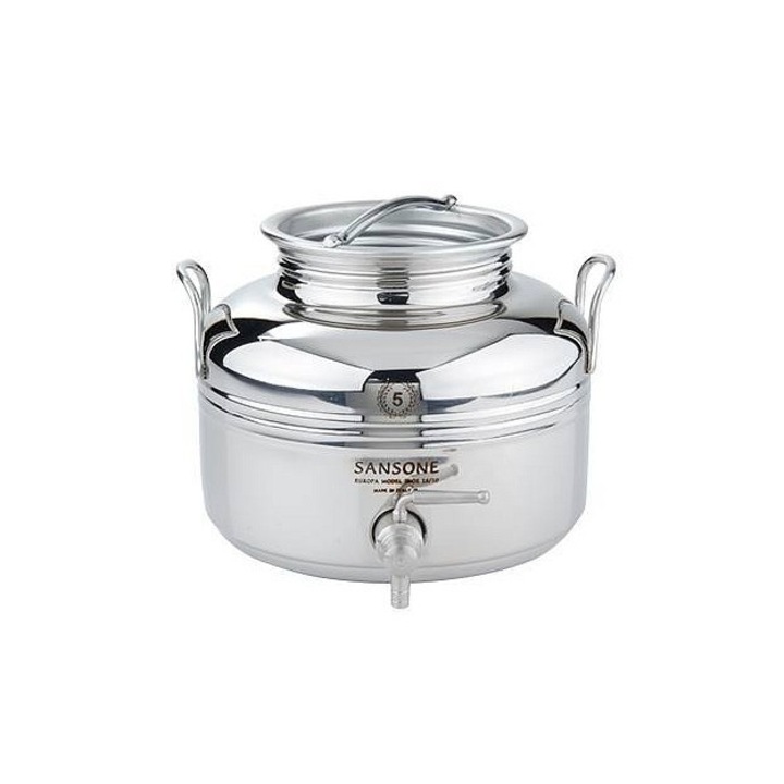 Recipient pentru ulei de vin SANSONE, inox, 5l