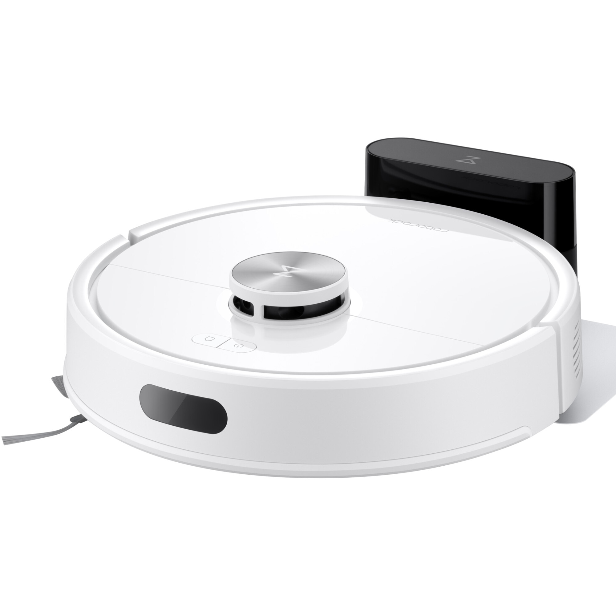 Robot de aspirare Roborock Q7 TF W, aspirator cu mop, 10.000 Pa, baterie 5.200 mAh, autonomie 180 min, navigatie LiDAR, recipient praf 470 ml, alb/silver