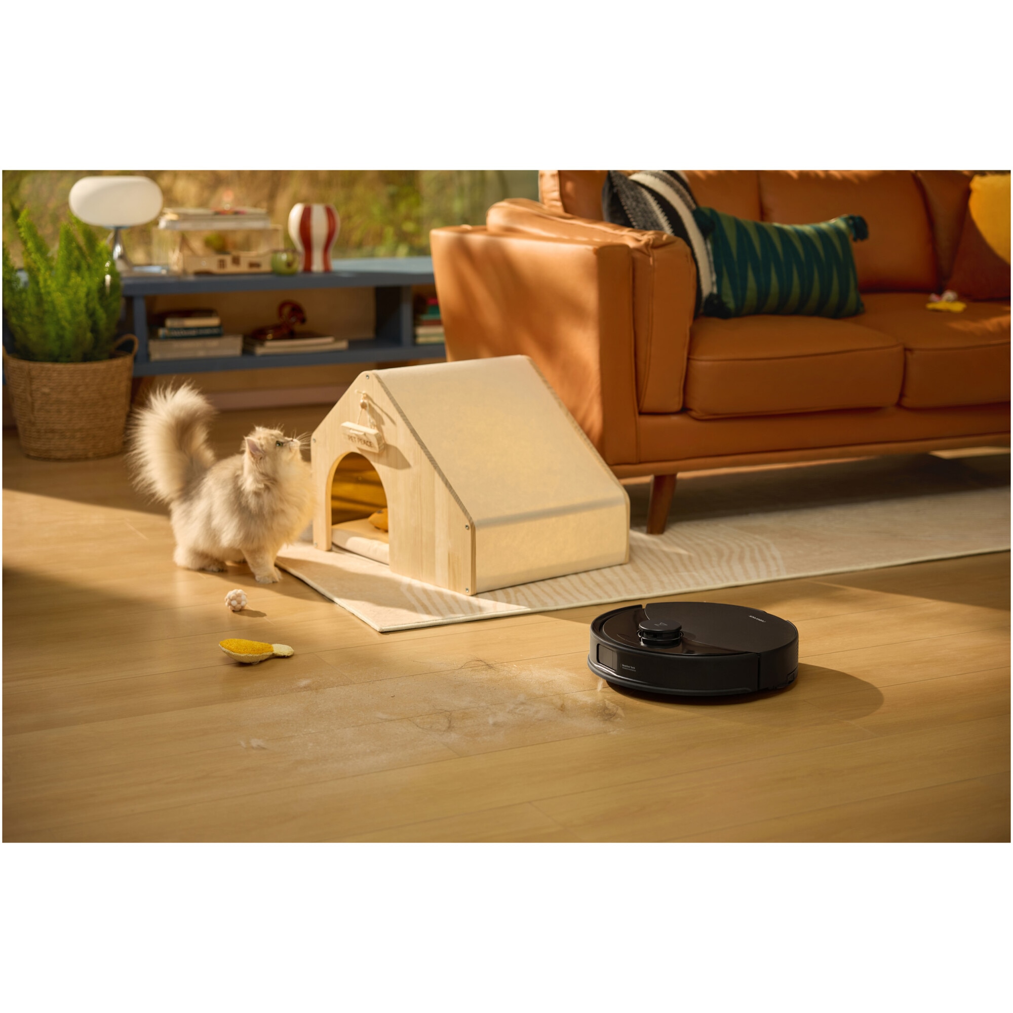 Robot de aspirare Roborock Q10 PF B, aspirator cu mop, 10.000 Pa, baterie 5.200 mAh, autonomie 180 min, navigatie AI, recipient praf 2.7L, Suport Alexa si Google Home, negru