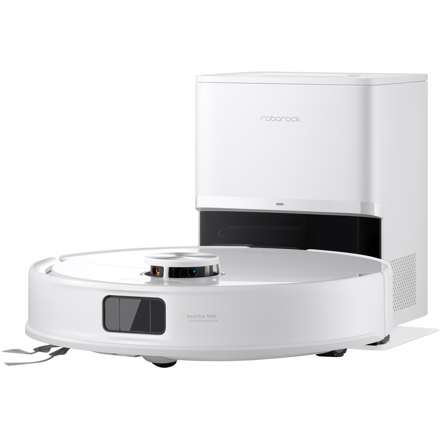Robot de aspirare Roborock Q7 TF + W, aspirator si mop cu statie de golire automata, 10.000 Pa, baterie 5.200 mAh, autonomie 180 min, navigatie LiDAR, recipient praf 470 ml, sistem