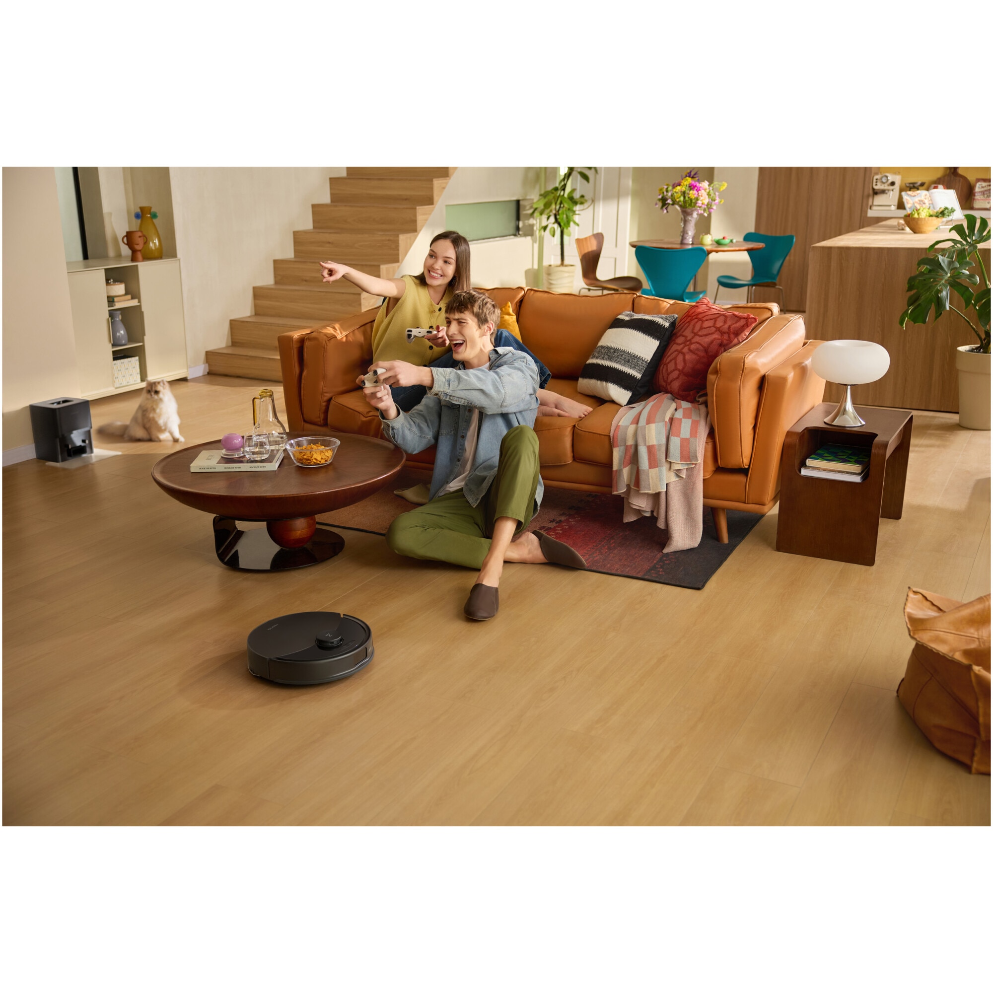 Robot de aspirare Roborock Q10 PF B, aspirator cu mop, 10.000 Pa, baterie 5.200 mAh, autonomie 180 min, navigatie AI, recipient praf 2.7L, Suport Alexa si Google Home, negru