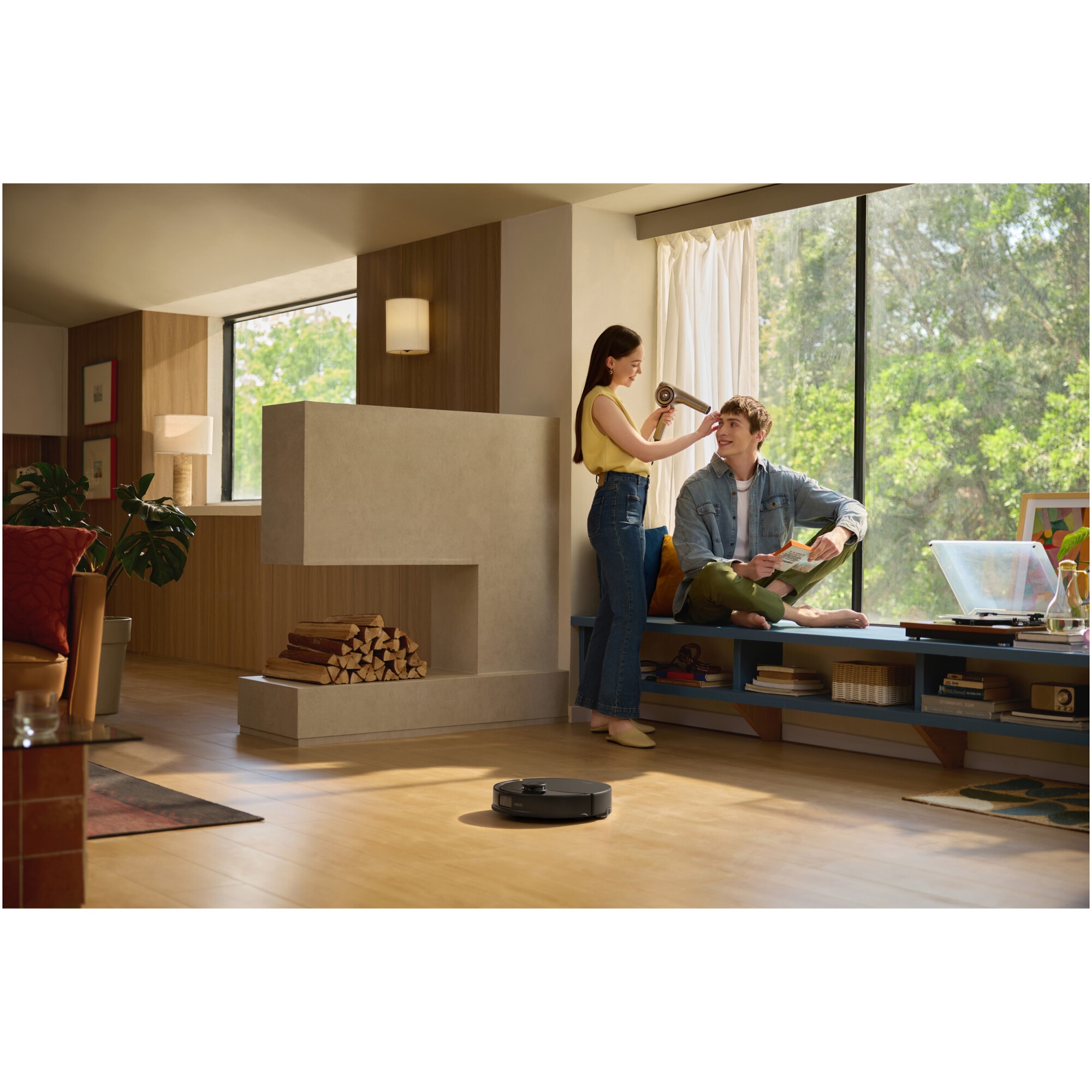 Robot de aspirare Roborock Q10 PF B, aspirator cu mop, 10.000 Pa, baterie 5.200 mAh, autonomie 180 min, navigatie AI, recipient praf 2.7L, Suport Alexa si Google Home, negru