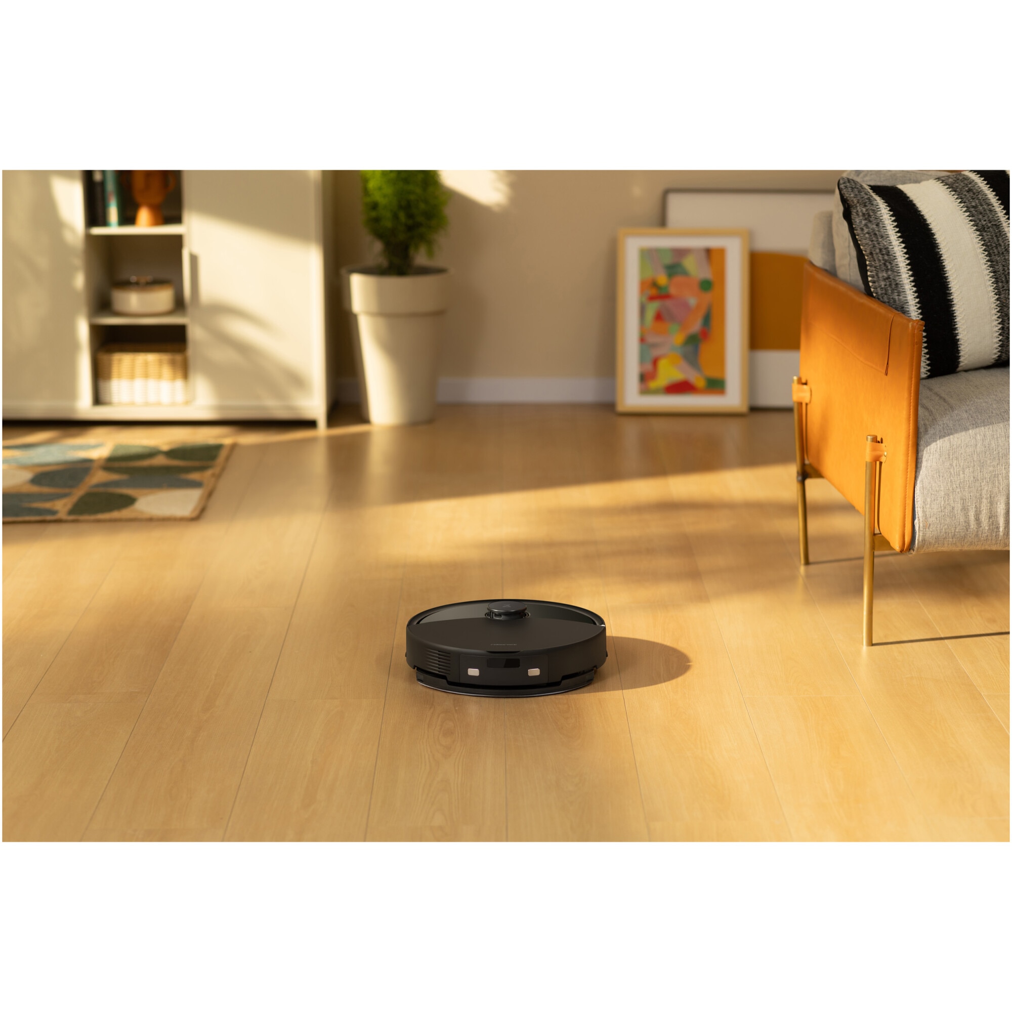 Robot de aspirare Roborock Q10 PF B, aspirator cu mop, 10.000 Pa, baterie 5.200 mAh, autonomie 180 min, navigatie AI, recipient praf 2.7L, Suport Alexa si Google Home, negru