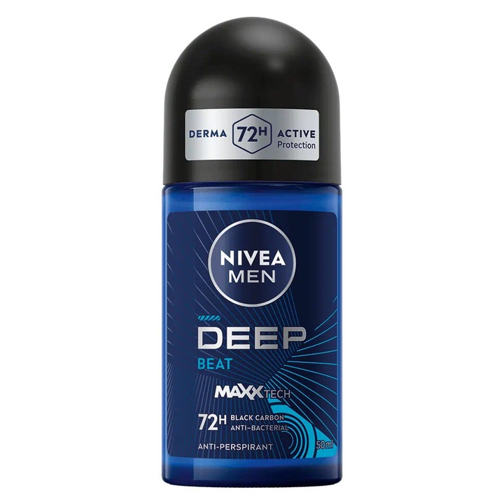 Antiperspirant roll-on NIVEA MEN Deep Beat, 50ml