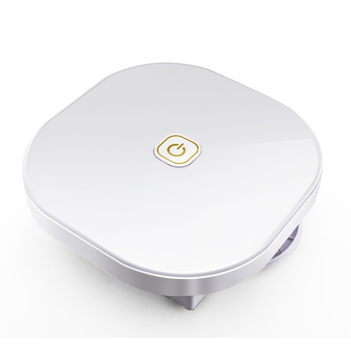 Robot de maturat, pentru curatat cu mopul, functionare silentioasa, utilizare umeda si uscata, incarcare USB, durata lunga de viata a bateriei, alb