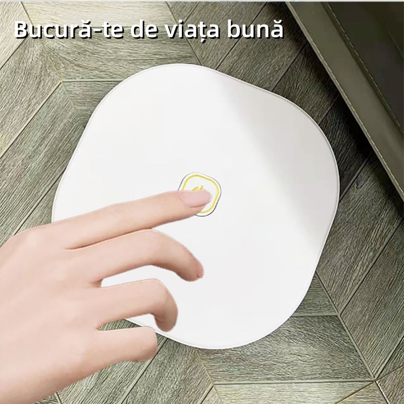 Robot de maturat, pentru curatat cu mopul, functionare silentioasa, utilizare umeda si uscata, incarcare USB, durata lunga de viata a bateriei, alb