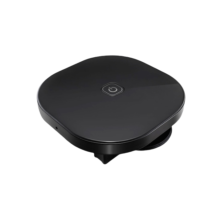 Robot de maturat, pentru stergerea cu mopul, evitarea automata a obstacolelor, functionare silentioasa, utilizare umeda si uscata, incarcare USB, durata lunga de viata a bateriei, negru