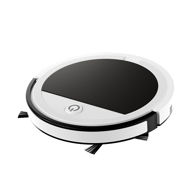 Robot inteligent de maturat, cutie de praf de 400 ml, curatare dubla, planificare traseu, corp subtire, 1800 mAh, incarcare USB, baterie cu durata lunga de viata, telecomanda, alb