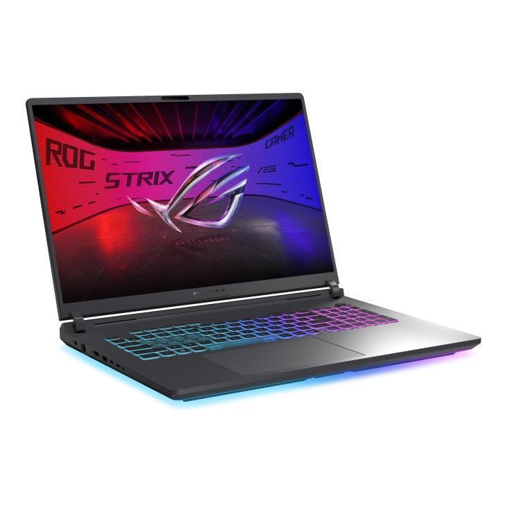 Laptop Asus ROG Strix G18, 2025, G815JPR-S9022, 18 inch, 2560 x 1600, Intel Core i9-14900HX 24 C / 32 T, 2.2 GHz - 5.8 GHz, 36 MB cache, 28 W, 16 GB DDR5, 1 TB SSD, Nvidia GeForce RTX 5070, Fara sistem de operare, Gri (INT Keyboard)