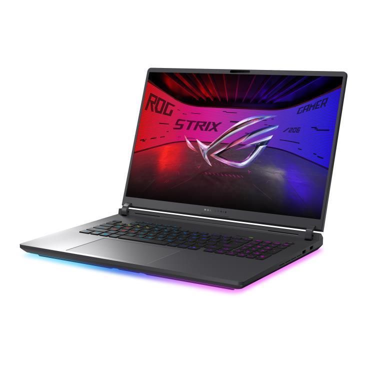 Laptop Asus ROG Strix G18, 2025, G815JPR-S9022, 18 inch, 2560 x 1600, Intel Core i9-14900HX 24 C / 32 T, 2.2 GHz - 5.8 GHz, 36 MB cache, 28 W, 16 GB DDR5, 1 TB SSD, Nvidia GeForce RTX 5070, Fara sistem de operare, Gri (INT Keyboard)