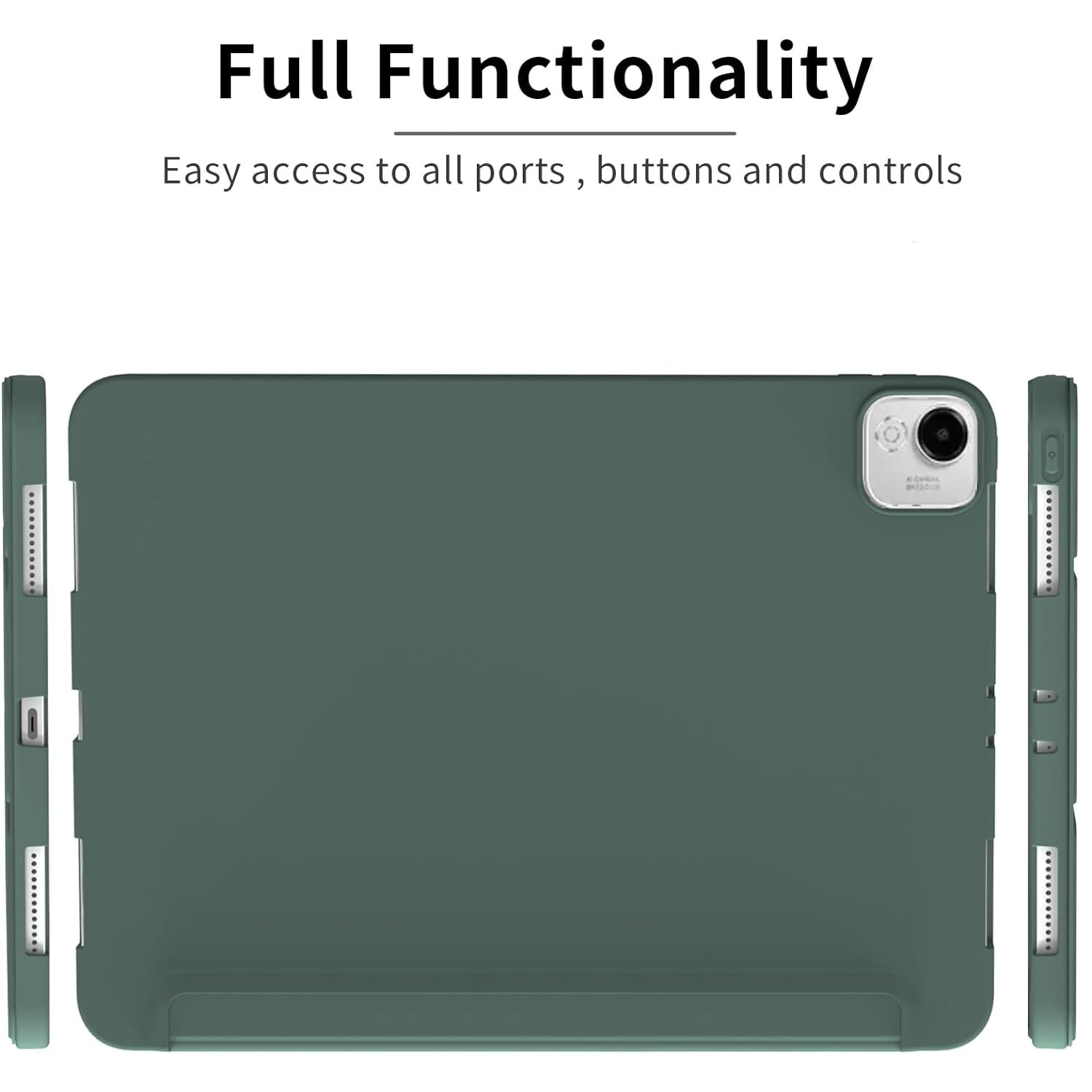 Husa tableta REVOMAG, Ultra Slim, pentru HONOR Pad X9A, 11.45", TPU, Verde Marin