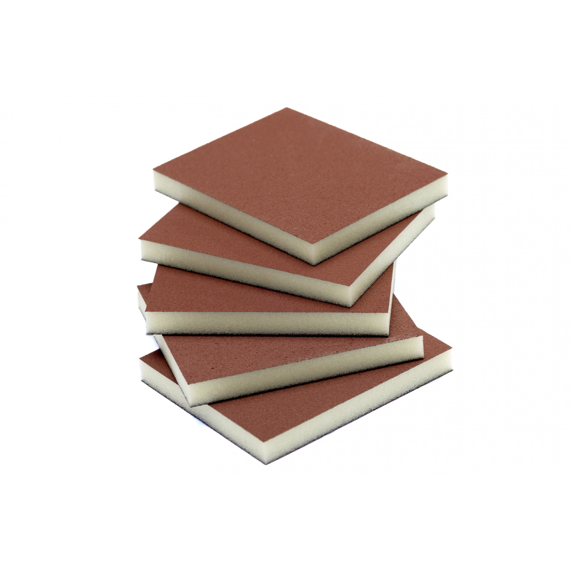 Set 5 bureti de slefuit cu 2 fete Red Soft Pad granulatia 150