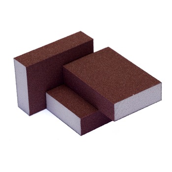 Set 5 bureti de slefuit cu 4 fete Red Block ZF granulatia 100 Set 5 bureti de slefuit cu 4 fete Red Block ZF granulatia 100