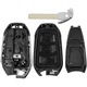 Carcasa Cheie Auto Techstar cu 3 butoane, Compatibila Peugeot 308, 408, 508, 3008, 5008, Citroen C3, C4, DS