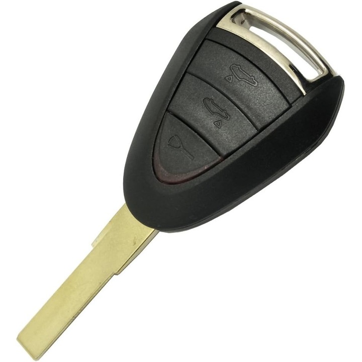 Techstar autókulcs tok 3 gombbal, kompatibilis a Porsche 911, Cayman, Boxster és Carrera GT modellekkel