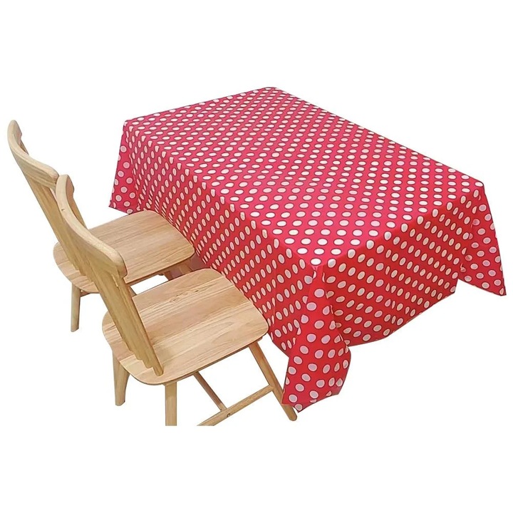 Téglalap alakú asztalterítő, 137x183cm, műanyag, strapabíró, vízálló, eldobható, többszínű