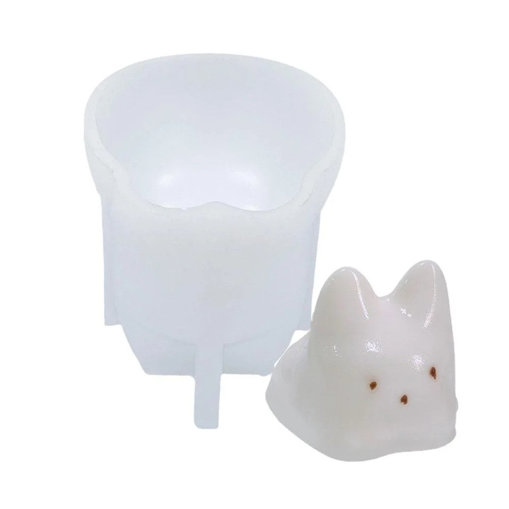 Forme prajituri, Cat Jelly, silicon, 82x91x90mm, set 1 buc.