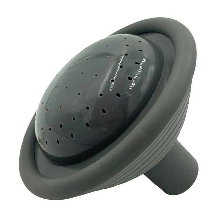 Глава за поливане с принклер, пластмаса, сива, 9x9x6,5 см, комплект от 1 бр.