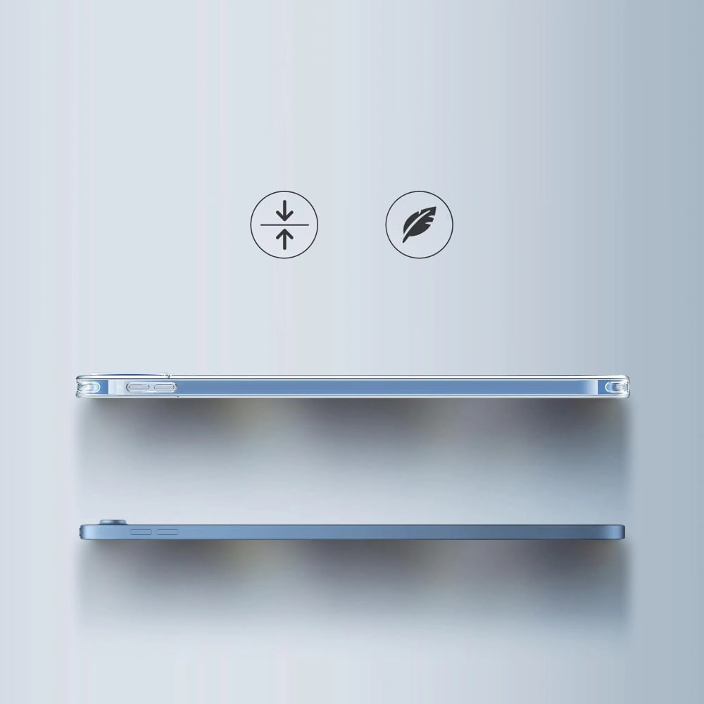 Husa pentru iPad 11 2025 Cyber Shield Crystal Clear, Protectie slim cu colturi intarite, design minimalist si elegant