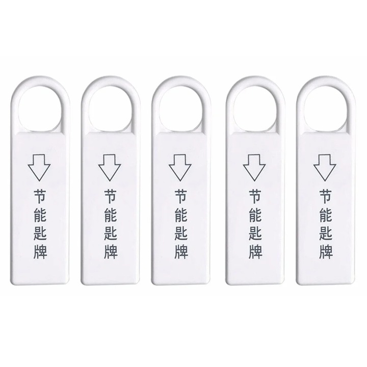 Insertie magnetica pentru comutator card YANYXR BCS3156482, pentru economisire energie (hotel), alb, set 5 buc
