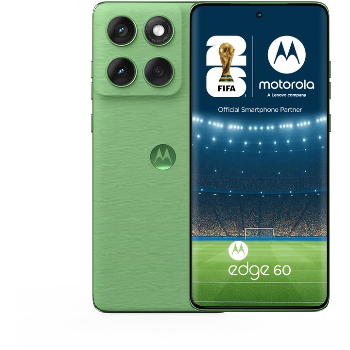 Смартфон Motorola Edge 60, 256GB, 8GB RAM, 5G, PANTONE Shamrock