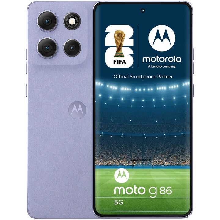 Смартфон Motorola Moto g86, 8GB RAM, 256GB, 5G, Cosmic Sky