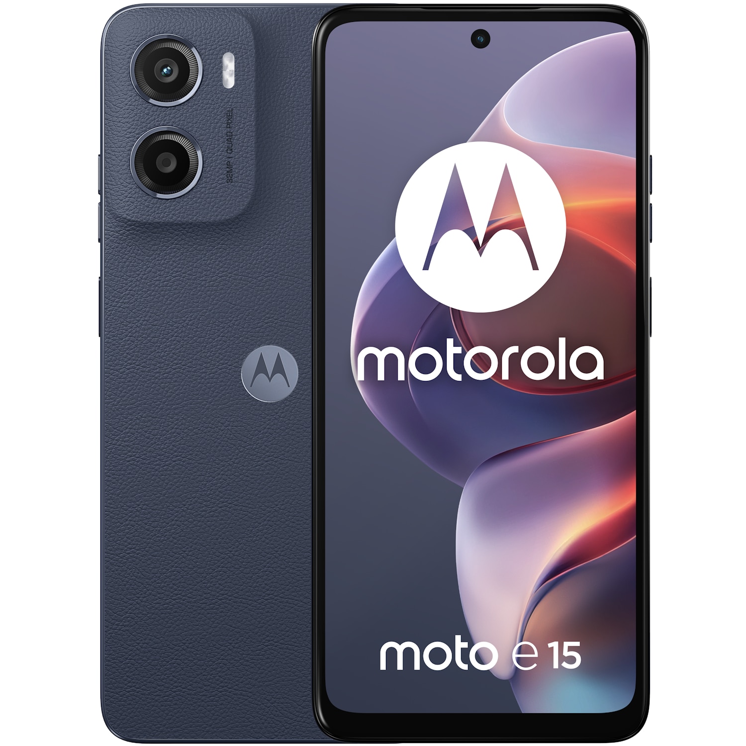 Telefon mobil Motorola e15, Dual SIM, 64GB, 2GB RAM, Denim Blue