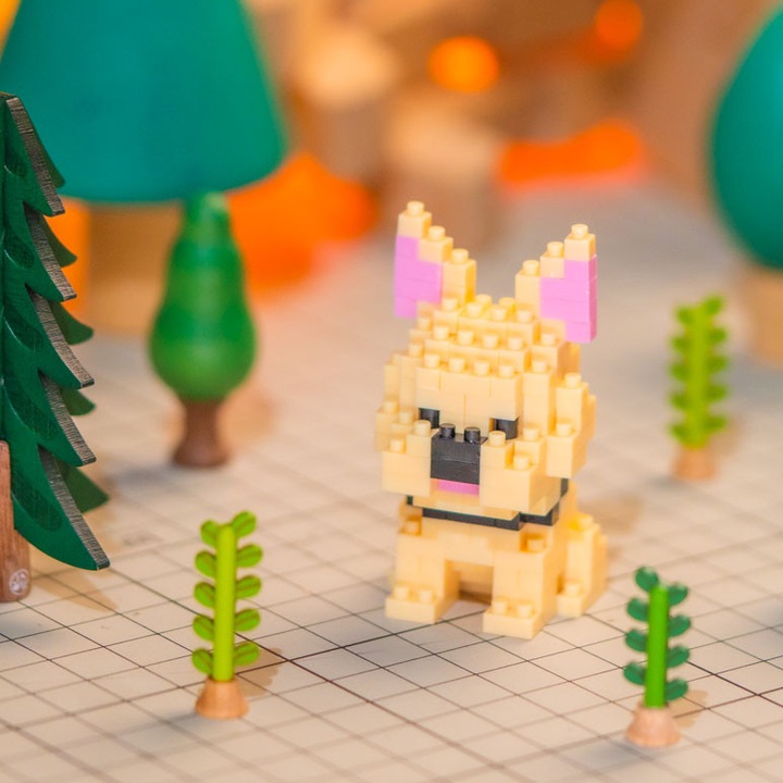 ZUOXIA kutya formájú építőkocka készlet, 200+ darab, 44x56x48 mm, gyerekeknek és felnőtteknek