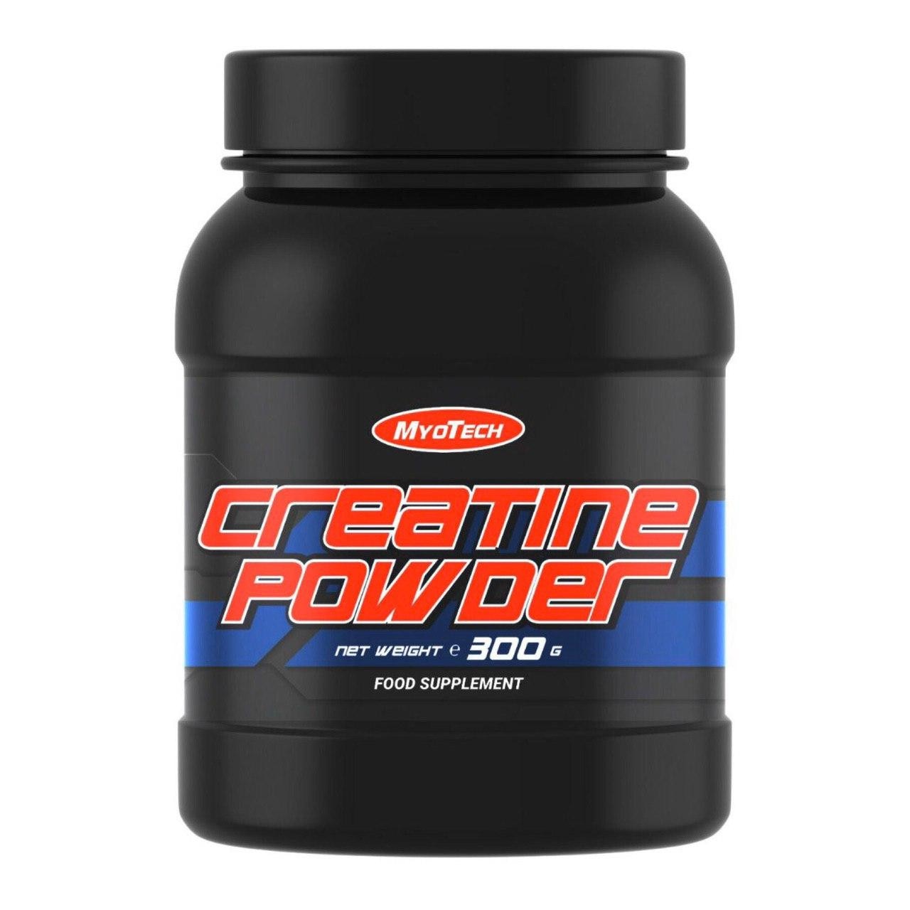 MyoTech Creatine Powder, creatina monohidrat micronizata pentru cresterea masei musculare, flacon 300 g, MYOTECH SUPPLEMENTS