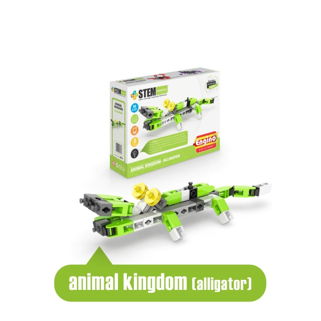 Joc educativ, ENGINO Eroii STEM - Regatul animalelor: Aligator