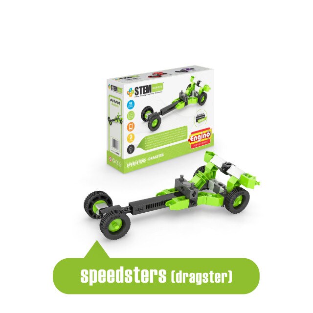 Joc educativ, ENGINO Eroii STEM - Masini rapide: Dragster