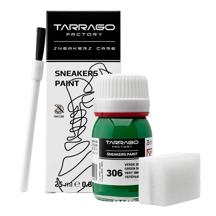 Vopsea pentru Piele Tarrago Sneakers Paint - Verde (Green) #306