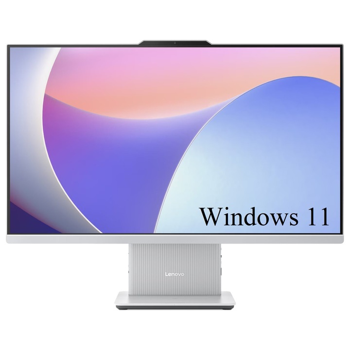 Компютър All-in-One Lenovo IdeaCentre AIO 27AKP10, 27" FHD IPS 300nits, AMD Ryzen 5 220 6-core, 16 GB DDR5, 512 GB SSD m2 PCIe, AMD Radeon 740M Graphics, Windows 11 Home, 7.1 Kg Cloud Grey